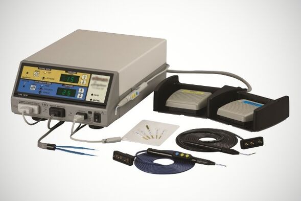 Radio wave device to remove papillomas